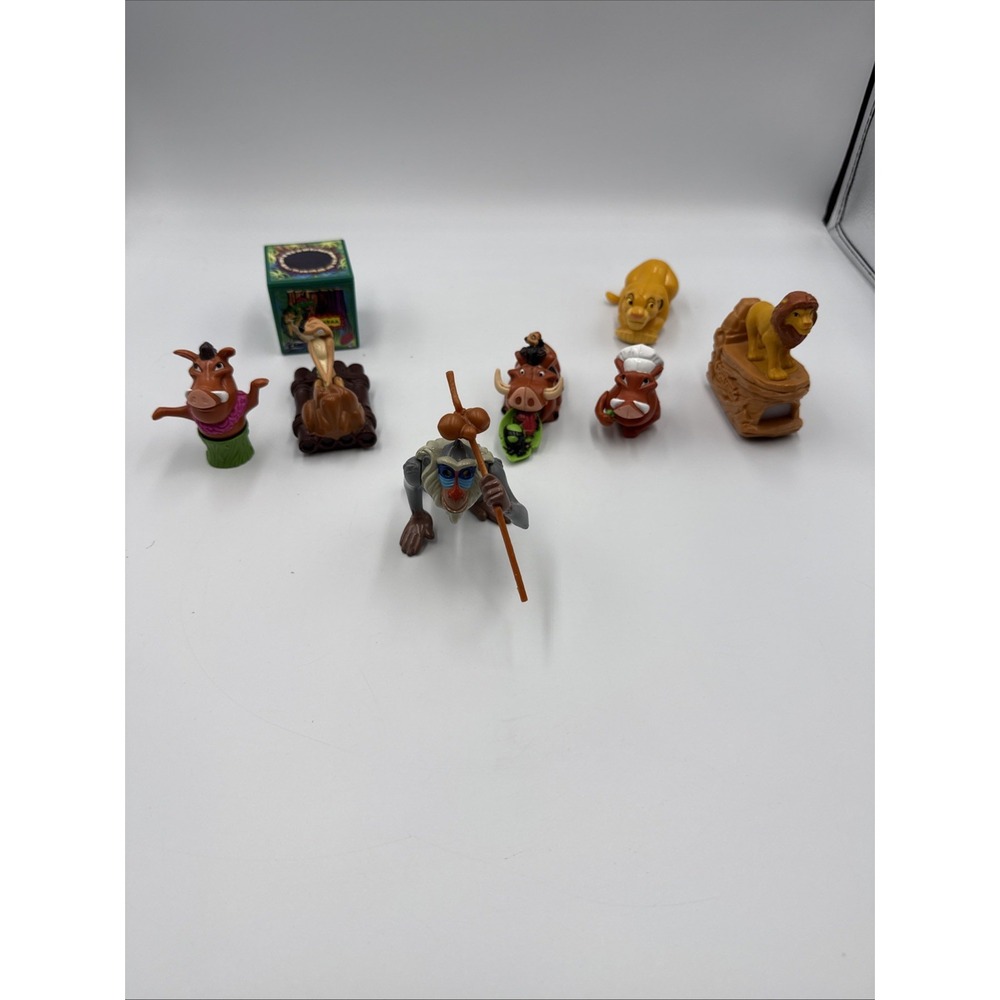 1990s VTG Disney The Lion King Lot of 8 Action Figure Burger King Happy Meal Toy